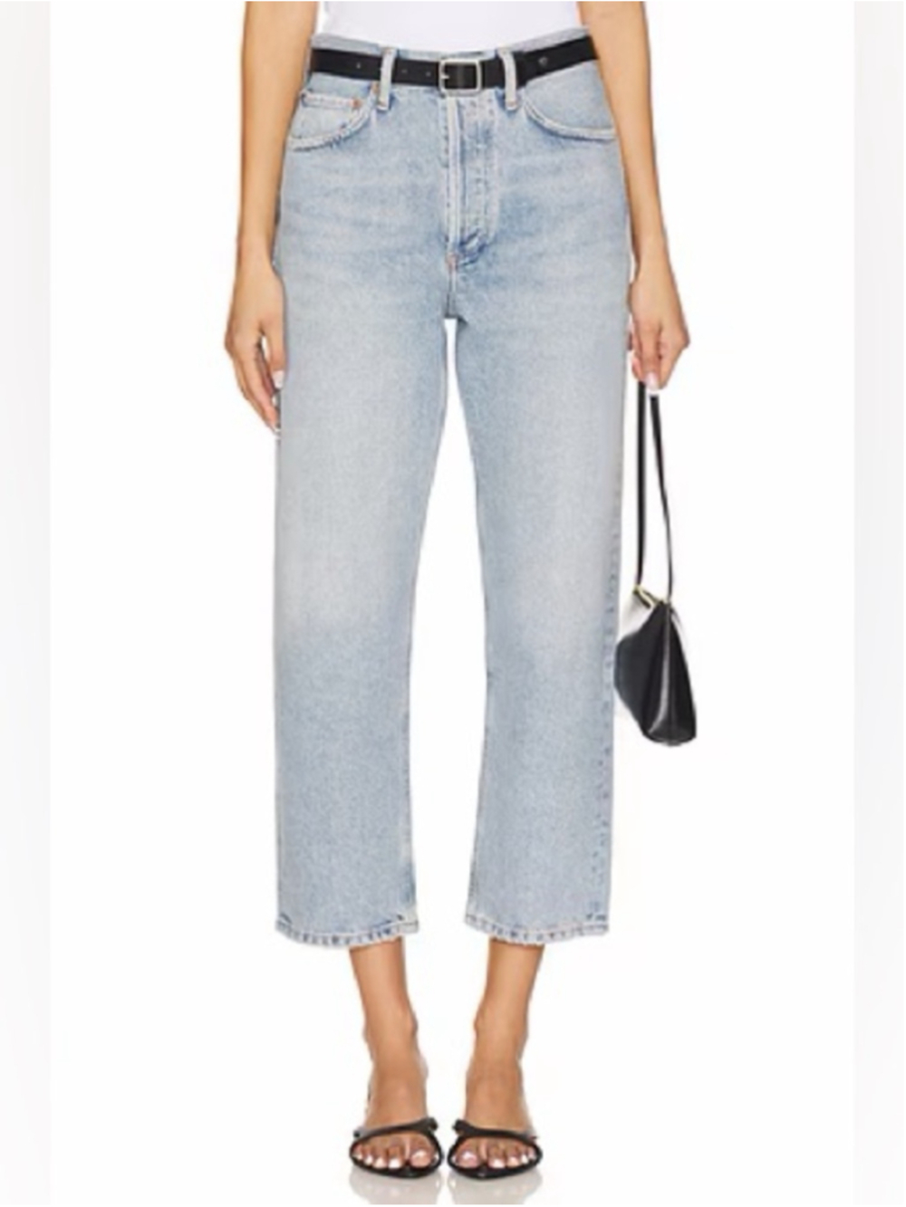 CITIZENS OF HUMANITY EMERY Crop Relaxed Straight Jean In Moonbeam